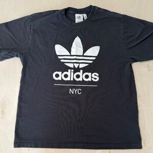 Adidas Originals Trefoil T Shirt - XL - Black w/ NYC Logo